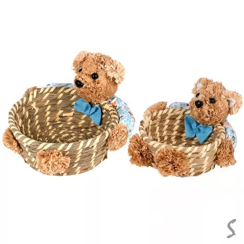 Кошик для зберігання великодній 2шт/наб 13/19см Stenson R34194 фото 2