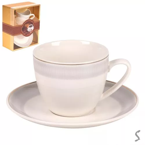 Чашка з блюдцем "Ordinary" 230мл Stenson R34230-1