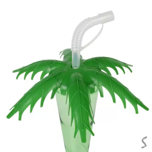 Склянка з кришкою та трубочкою "Palm" 350мл Stenson R38209 фото 2