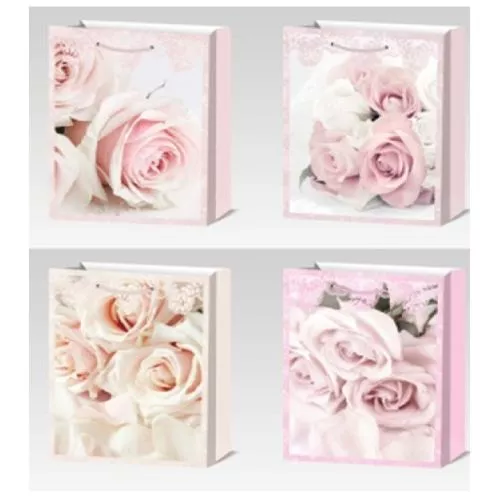 Пакет подарунковий паперовий M "Flowers" 32*26*10см Stenson R33073-M