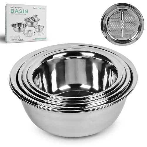 Миски з терткою SS 6пр/наб d24/26/28/30/32см Stenson R93656