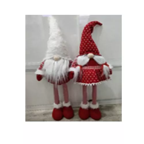 Фігура новорічна "Gnome" 50-70см (ноги-телескоп) Stenson M17266-B