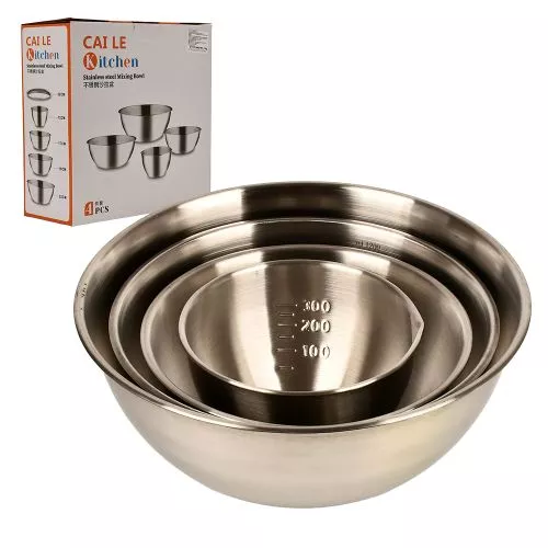 Миски SS 4пр/наб 0.4/0.7/1.2/2.1л Stenson R93818