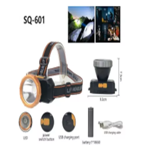 Ліхтарик налобний світлодіодний акумулятор 1200mah Stenson (SQ-601) фото 2