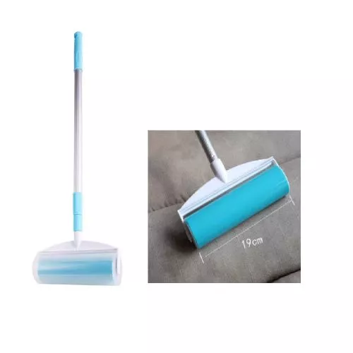 Швабра з липким багаторазовим валиком телескопічна ручка 105*22см Stenson FC-020