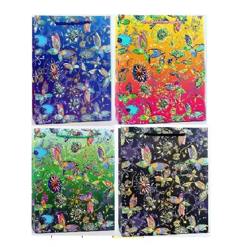 Пакет подарунковий паперовий L "Magic butterfly" 31*42*12см Stenson (YM01042-L)
