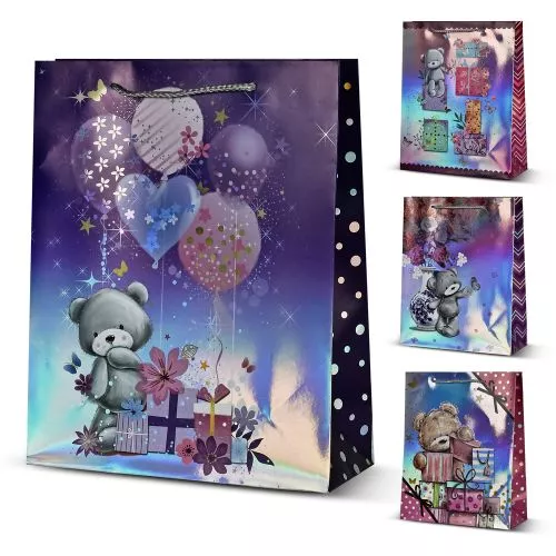 Пакет подарунковий паперовий S "Bear" 18*23*8см Stenson R95528-S