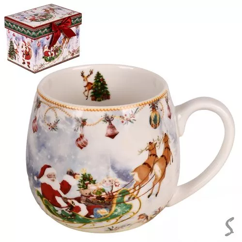 Чашка новорічна "Santa" 420мл Stenson R36275