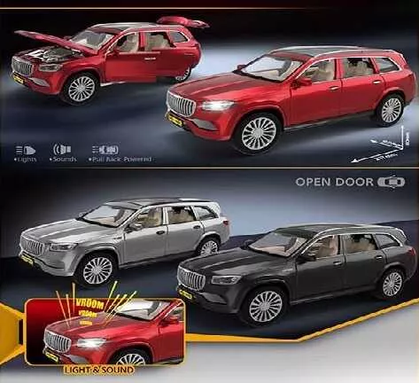 Джип RS-64921 "Авто Експерт", 3 види, металопластик, масштаб 1:22, світло, звук, інерція, відчиняються двері, багажник та капот, в коробці, ВИДАЄ