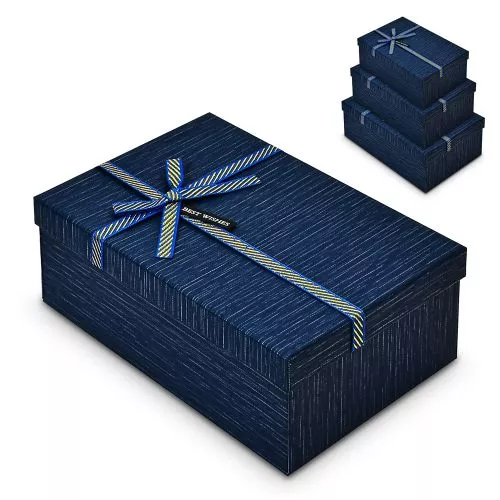 Коробка подарункова "Elegance" 3шт/наб 23*16*10/21*14*8/19*12*7см Stenson R33263B