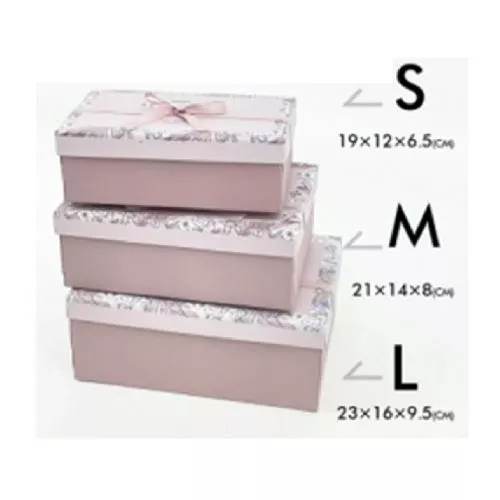 Коробка подарункова "Ornament" 3шт/наб 23*16*10/21*14*8/19*12*7см Stenson R33290P