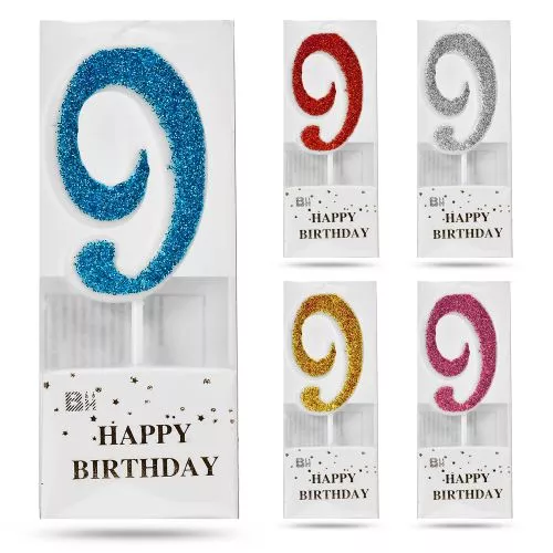 Свічки-цифри для торта "9" Stenson R90010