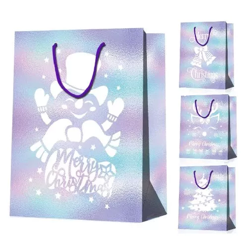 Пакет новорічний паперовий M "Merry Christmas" 26*32*12см Stenson R33091-M