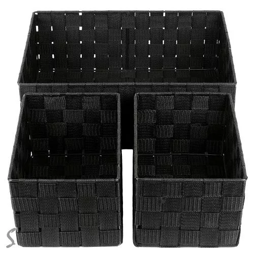 Кошик для зберігання 3пр/наб 35*24*13/21*15*12.5см Stenson R42050 фото 2