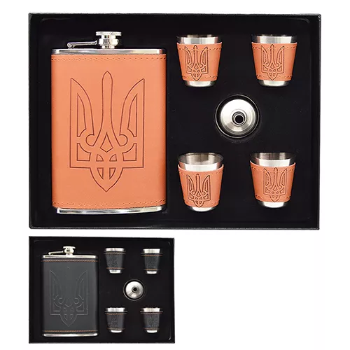 Сувенірний набір (фляга, 4 стоси) Stenson(R86714)