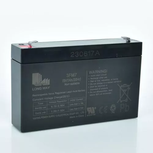 Акумулятор для дитячого електромобіля Aroma / Long Way 6V7Ah-Battery (34*100*153 мм, Pb/Ca, 6V, 7Ah/20Hr) фото 2