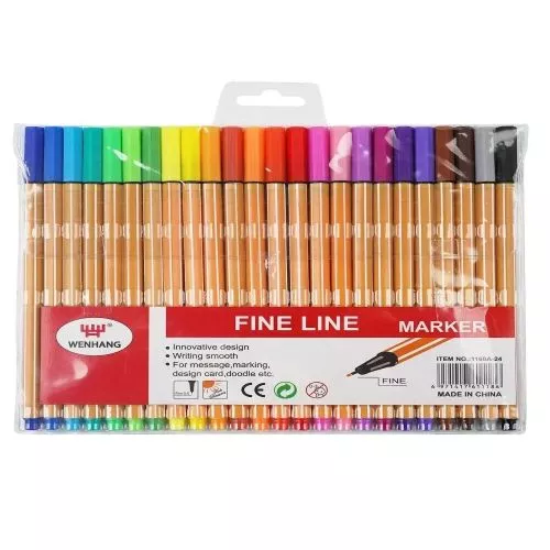 Ручки капілярні "Fine Line" 24цв Stenson WW00176ST