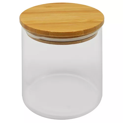 Банка з бамбуковою кришкою 500мл 8*10см Stenson (R29783)