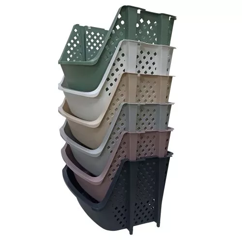 Кошик-органайзер для зберігання овочів та фруктів "Модуль" 15л 34.7*29.8*24.3см Stenson PB-963GY