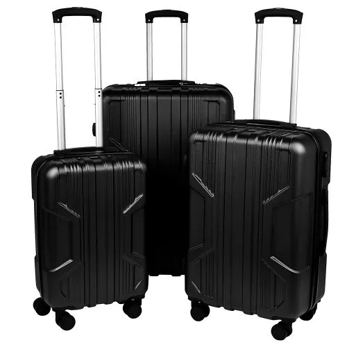 Валіза пластик 20/24/28'' 3шт/наб Stenson R33423-BL