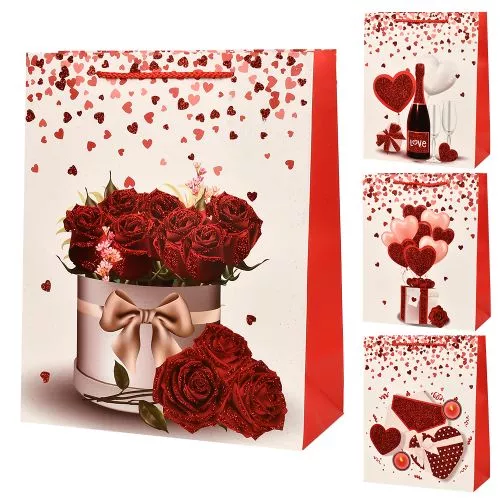 Пакет подарунковий паперовий L "Love" 31*44*12см Stenson R94967-L