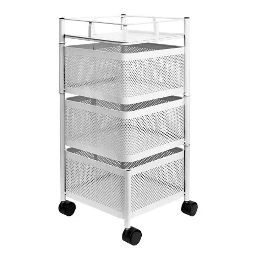 Етажерка на колесах "Cube" 3яр 27*27*65см Stenson R100111-W