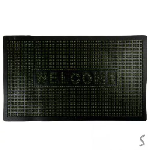 Килимок придверний "Wellcome" 45*75см Stenson R35163-GR