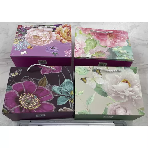 Пакет подарунковий паперовий S "Flower waltz" 18*23*10см Stenson R91520-S