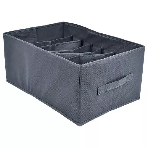 Коробка-органайзер для зберігання одягу "Grey" 9отд 35*25*16см Stenson R33665-35-5