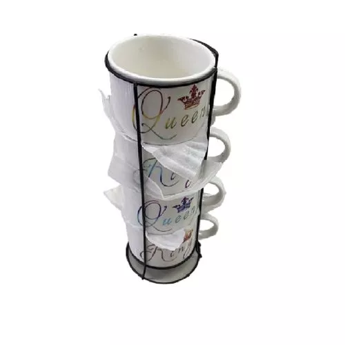 Чашки на підставці "King/Queen" 5пр/наб 250мл Stenson R32773
