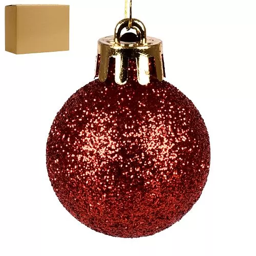 Ялинкові кульки 3см "Блискітки" 200шт/уп Stenson 9192R-3