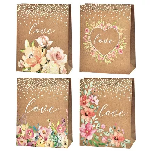 Пакет подарунковий паперовий S "Love" 18*23*10см Stenson R91374-S