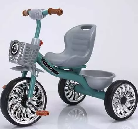 Велосипед дитячий триколісний Best Trike BS-40250 / BS-402-50 (колеса: переднє Ø12"/задні: Ø10"/EVA, рама: сталь, кошик, до 25 кг)