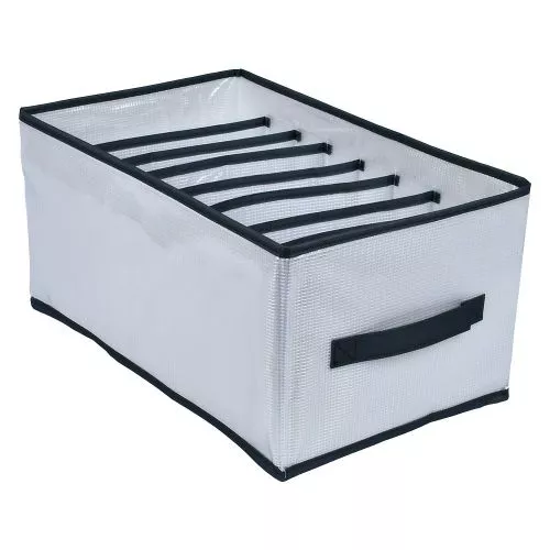 Коробка-органайзер для зберігання білизни "Grey" 8отд 36*25*20см Stenson R30984-36-6