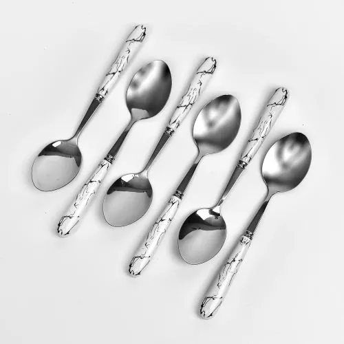 Ложка столова SS "Marble" 6шт/наб 19см Stenson R89866