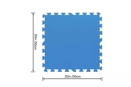 Мат-підкладка Intex 29081 (для басейнів, ▭ 50*50 см, товщина 1 см, ціна за 8 шт в упаковці, загальна пллоща: 2 м²) фото 2