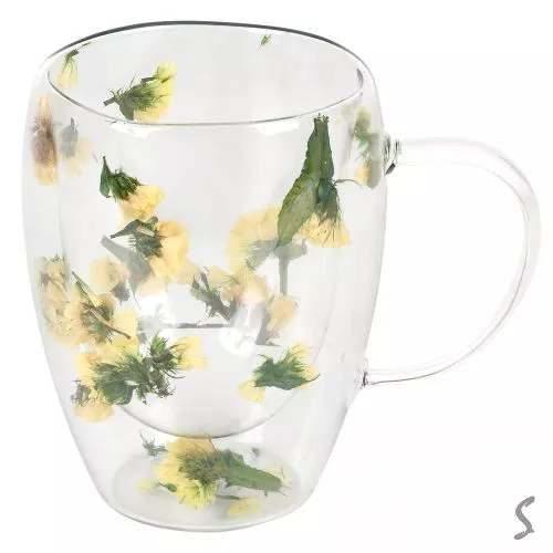 Чашка з подвійною стінкою "Dry flowers" 300мл Stenson R10880