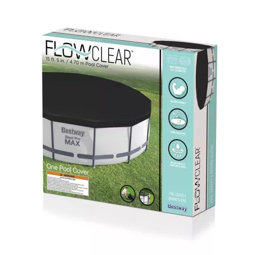 Тент (накриття) Bestway 58038 (Ø482 см, для круглих каркасних басейнів Ø457 см) фото 4