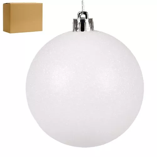 Ялинкові кульки 8см "Блискітки" 50шт/уп Stenson 9192W-8