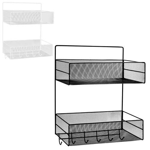 Полиця настінна на липучках 2яр 5г 26*13*42.5см Stenson TD01335-M/M50245-M