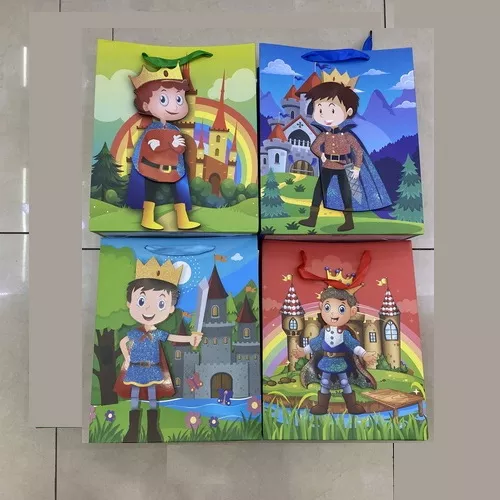 Пакет подарунковий паперовий M "Little prince 3D" 26*32*10см Stenson R91217-M