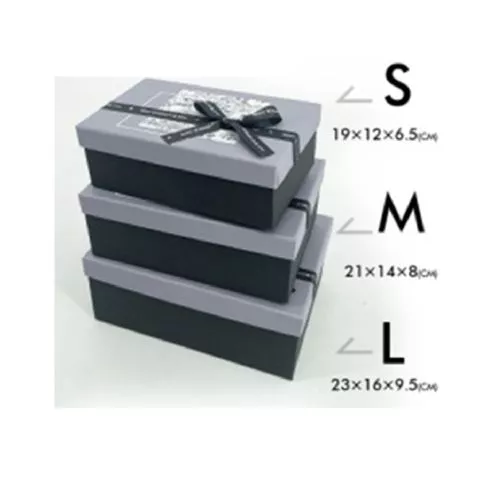 Коробка подарункова "Colorful" 3шт/наб 23*16*10/21*14*8/19*12*7см Stenson R33286BL