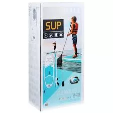 Надувна дошка для серфінгу (SUP-борд) Aqua Quest 240 Intex 68241 (13*76*240 см., весло, ліш, насос, сумка, до 120 кг.) фото 8