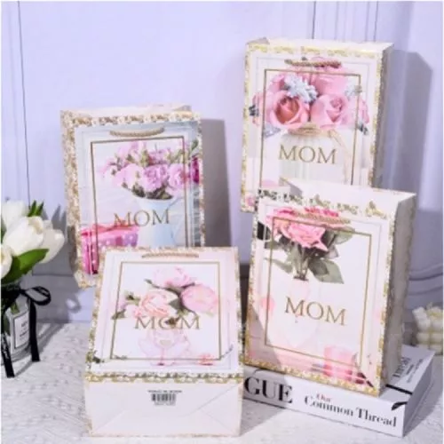 Пакет подарунковий паперовий L "Mom" 30*41.5*12см Stenson R33180-L