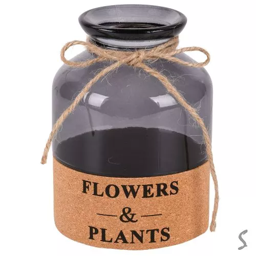 Ваза скляна "Flowers&Plants" 7*15см Stenson R35673-BL