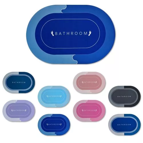 Килимок суперпоглинаючий у ванну 60*90см овал. Stenson R30939-90