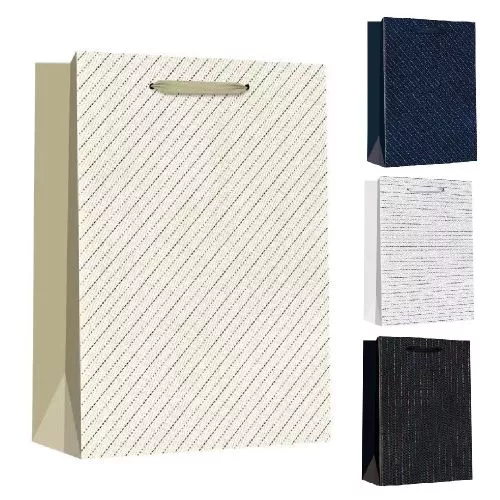Пакет подарунковий паперовий M "Stripes" 26*32*12см Stenson R96664-M
