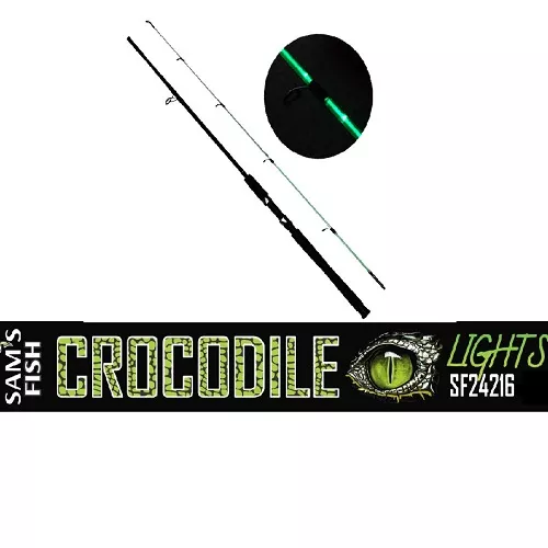 Спінінг короповий штекерний "Crocodile LIGHTS" світиться 2.1м Sams Fish (SF24216-2.1)