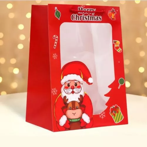 Картинка  Пакет новорічний паперовий L "New Year" 35*25*18см Stenson R96891-L от магазина cd-market фото 2