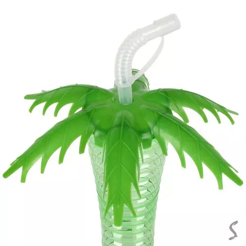 Склянка з кришкою та трубочкою "Palm" 500мл Stenson R38207 фото 2